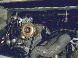 The engine compartment of Bob's Busick's Westy
